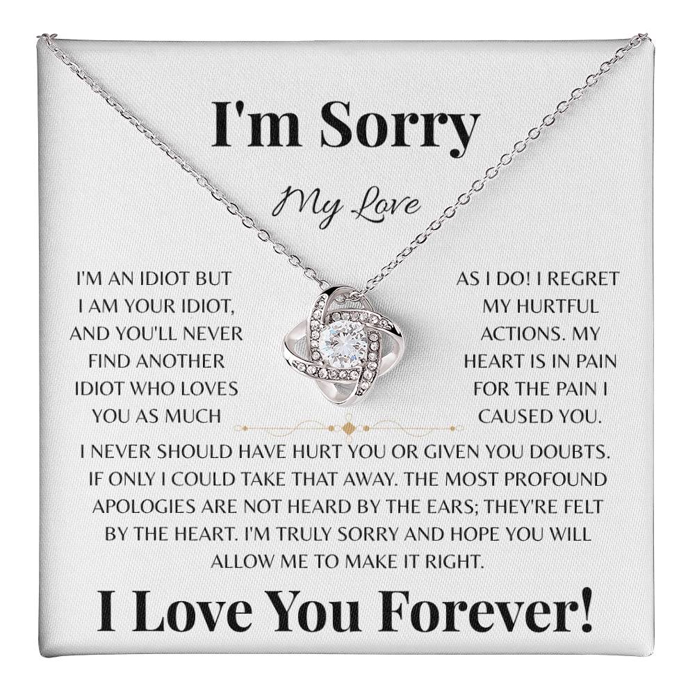 I'm Sorry My Love | Love Knot Necklace