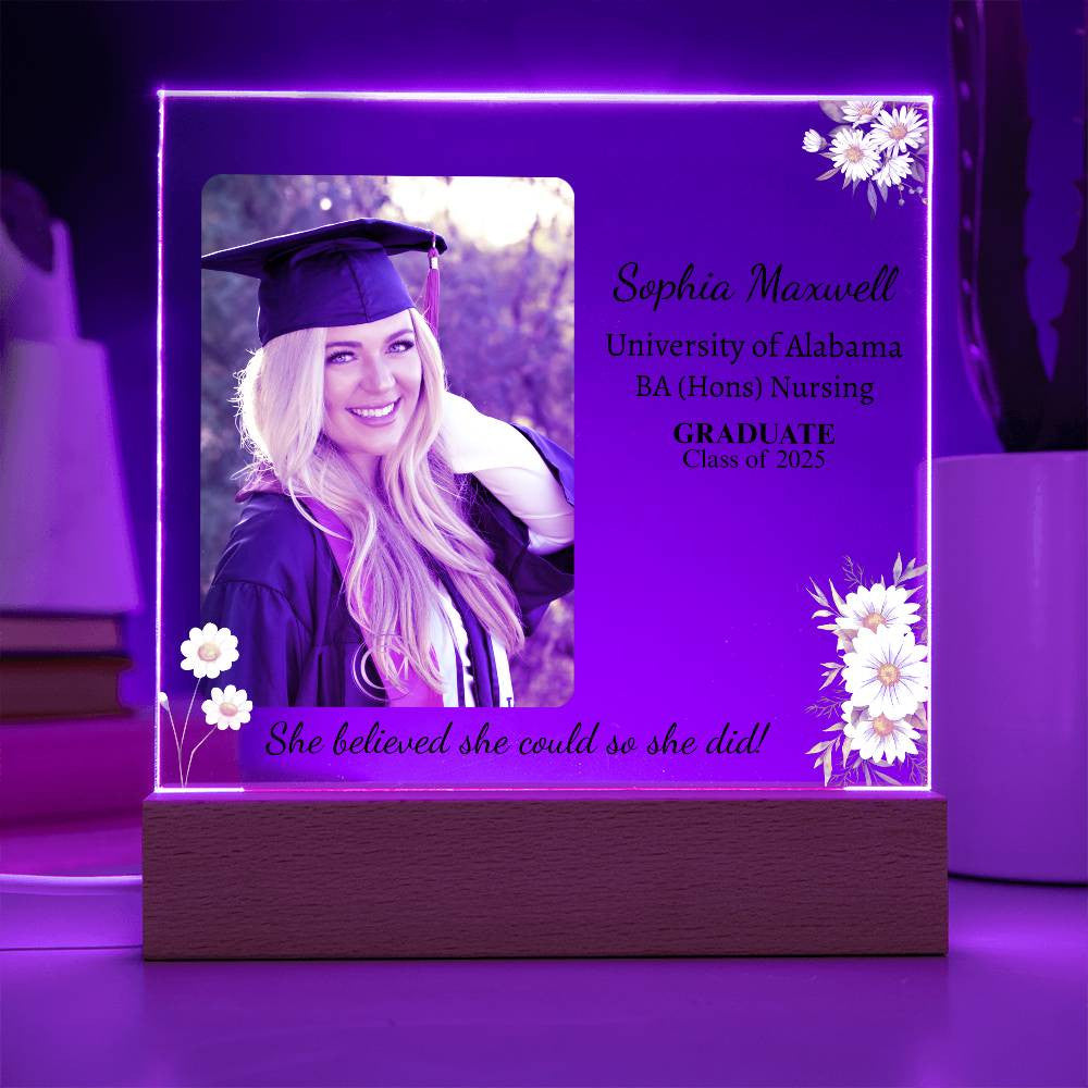 She Believed She Could So She Did Acrylic Plaque