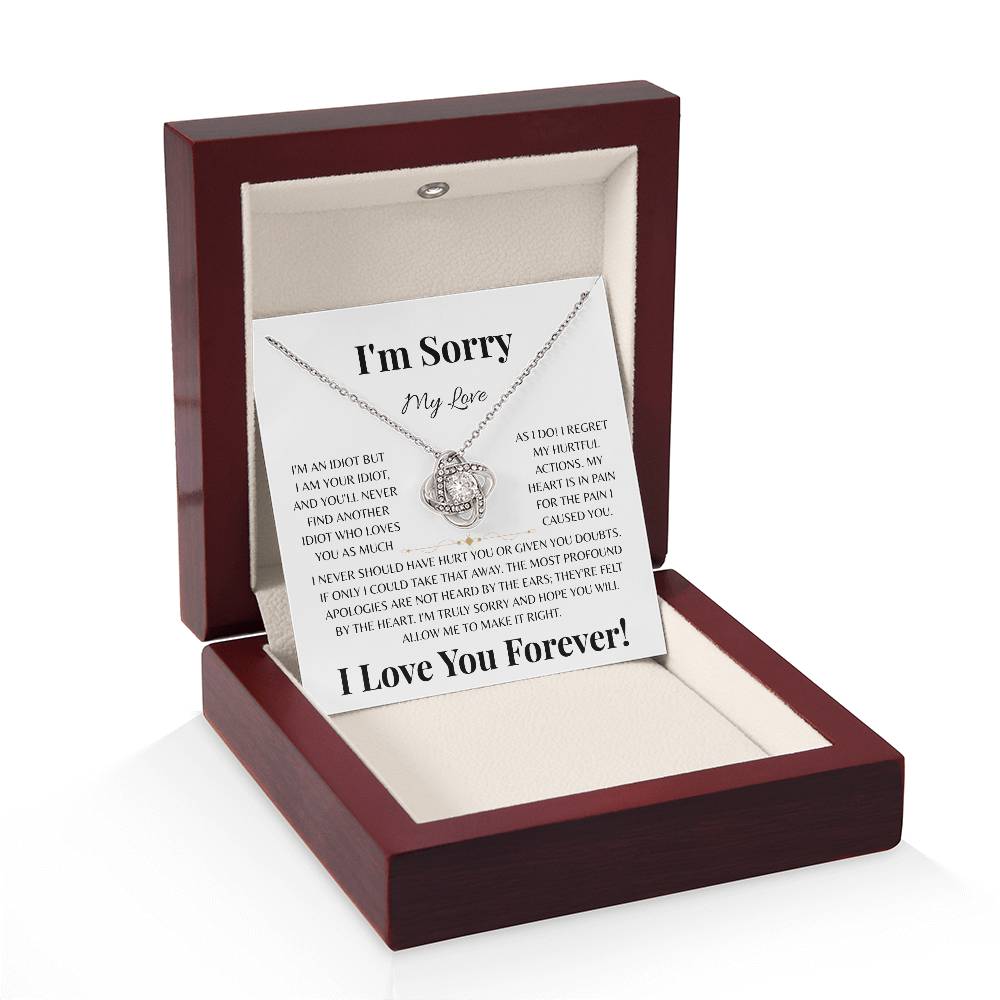 I'm Sorry My Love | Love Knot Necklace