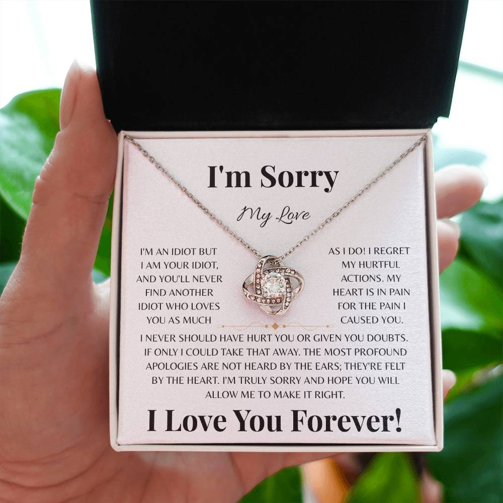 I'm Sorry My Love | Love Knot Necklace