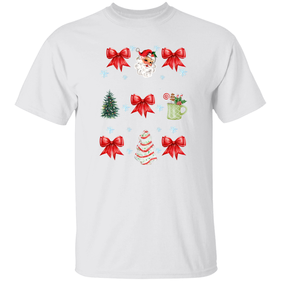 Christmas Coquette Bow T-shirt | Sweatshirt
