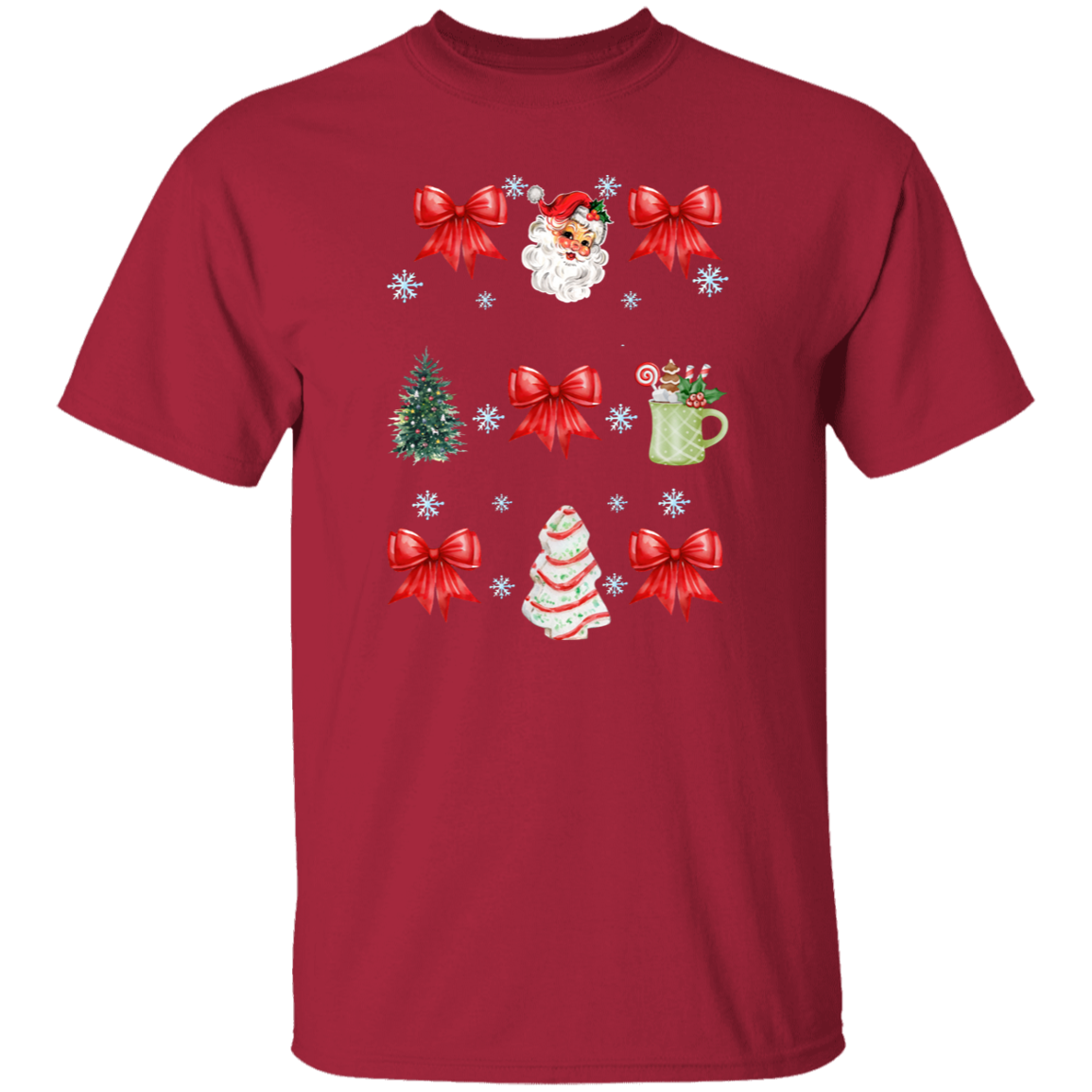 Christmas Coquette Bow T-shirt | Sweatshirt
