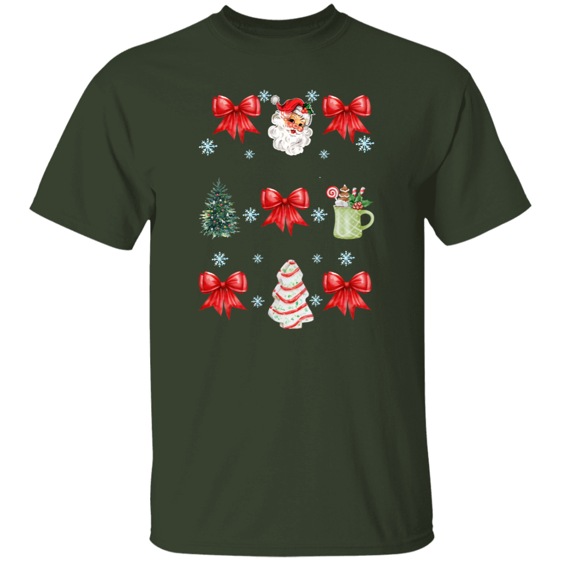 Christmas Coquette Bow T-shirt | Sweatshirt