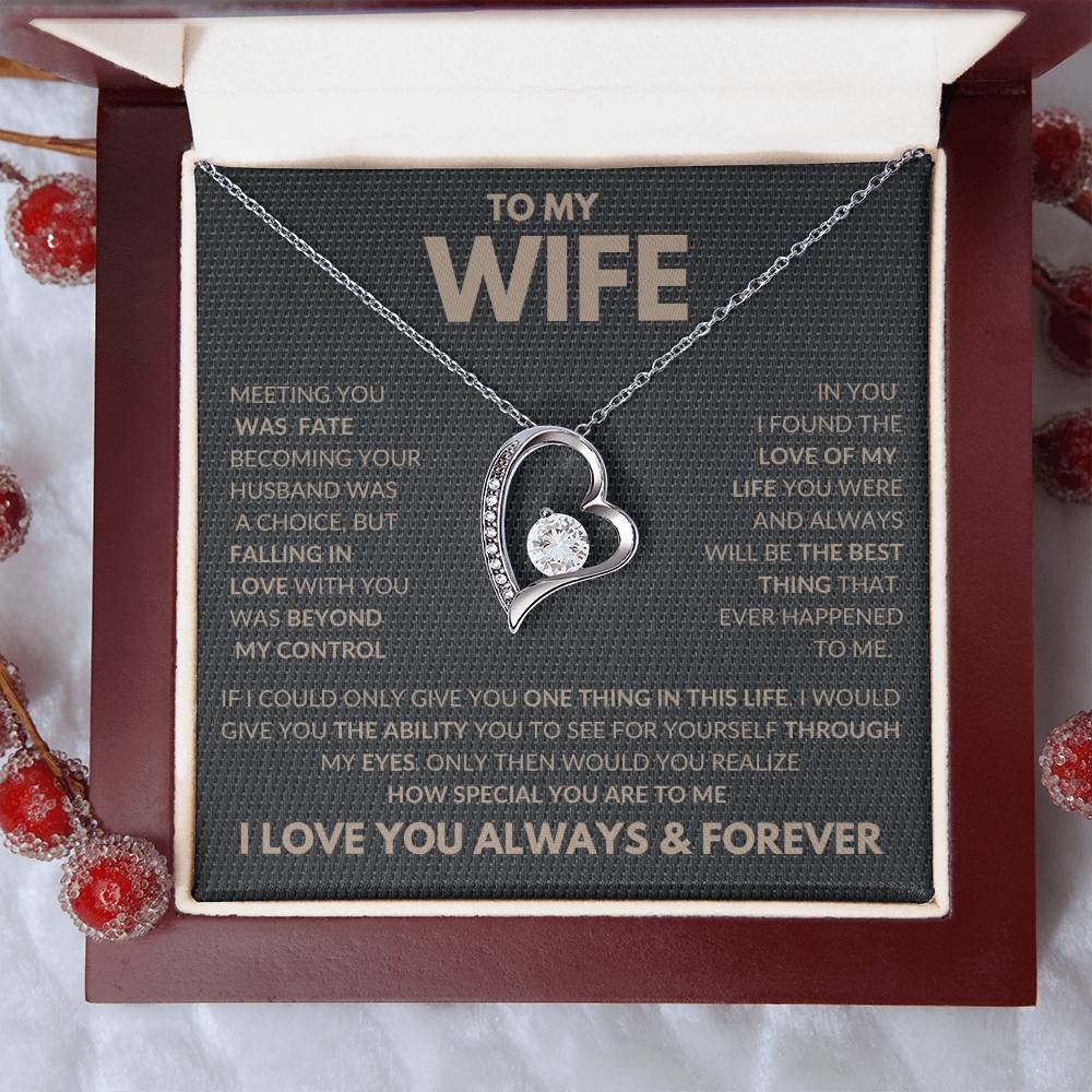 Falling In Love With You Forever Love Necklace To My Wife