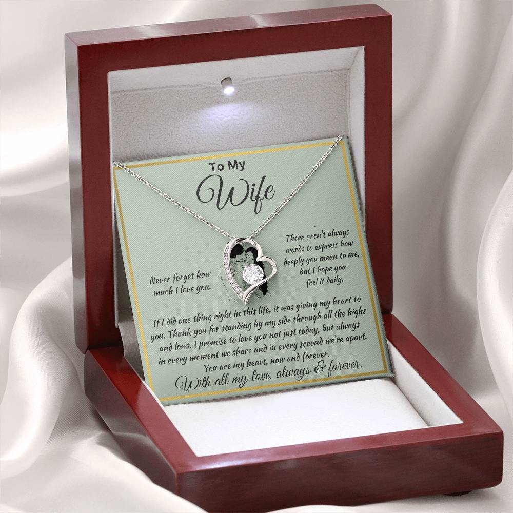 Forever Love Necklace To My Wife
