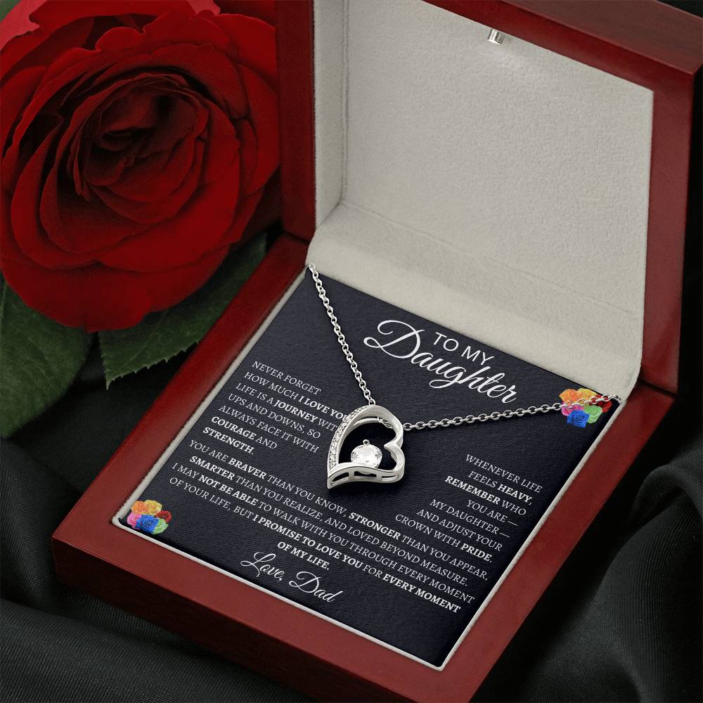 Forever Love Necklace Dad To My Daughter