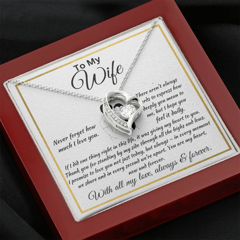 Forever Love Necklace Husband To My Wife