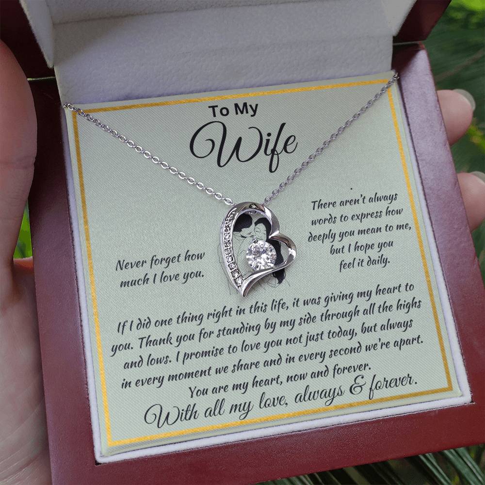 Forever Love Necklace To My Wife
