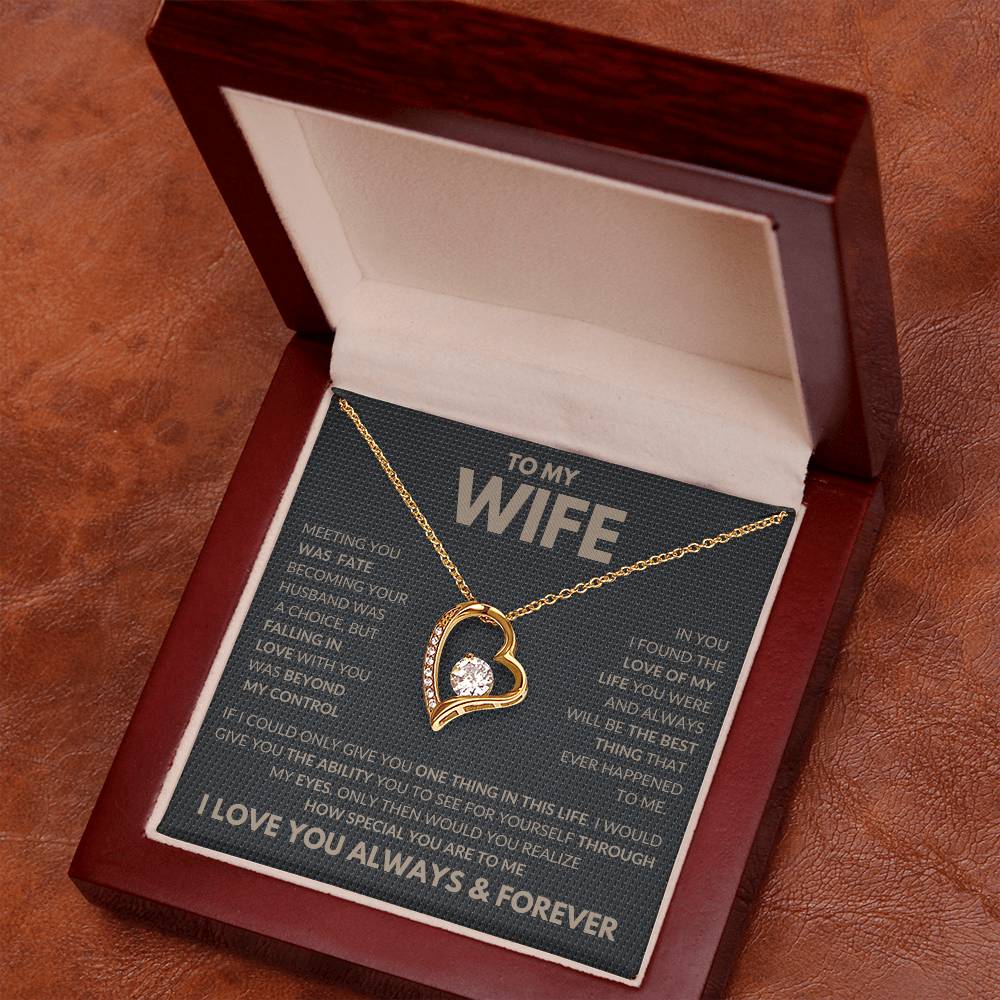 Falling In Love With You Forever Love Necklace To My Wife