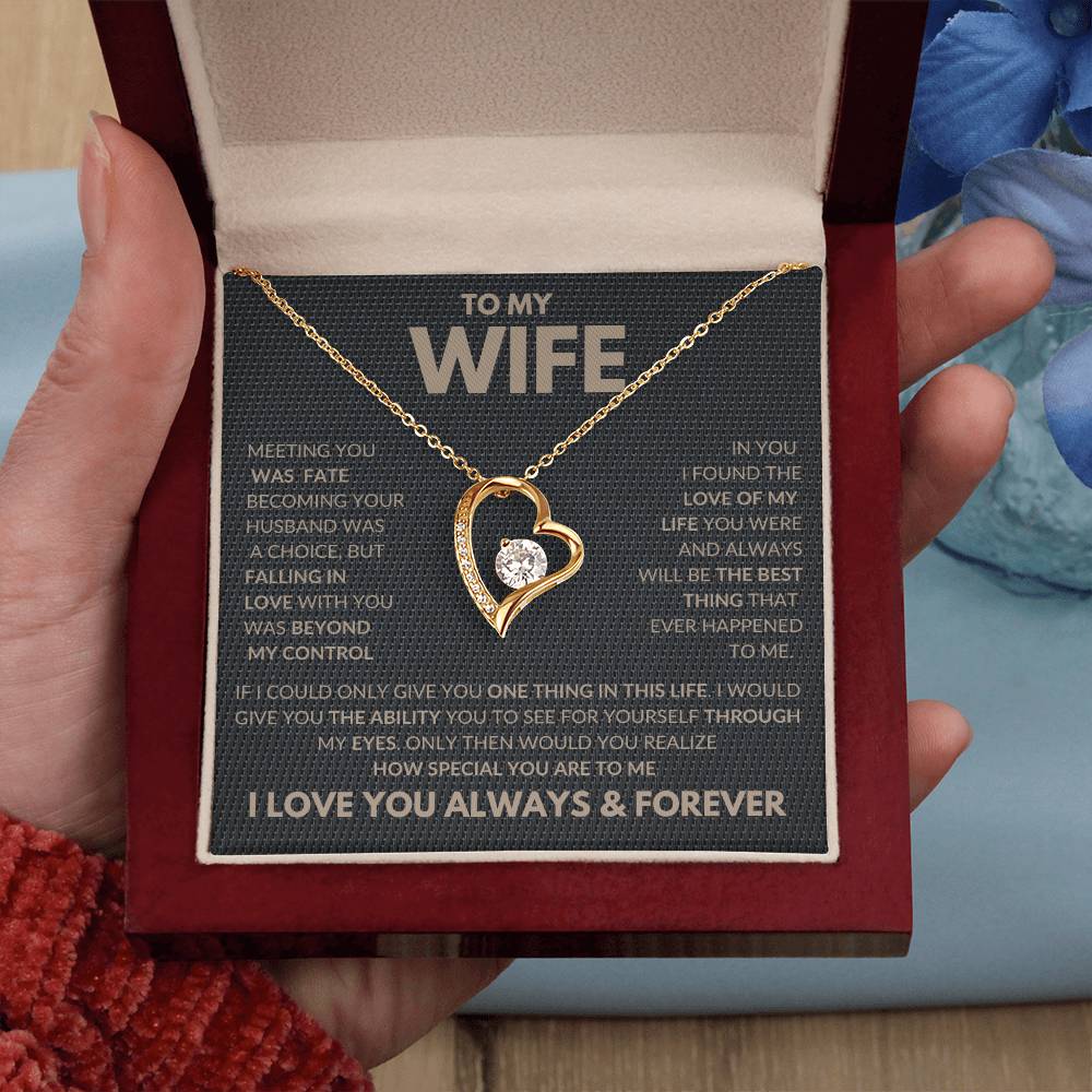 Falling In Love With You Forever Love Necklace To My Wife
