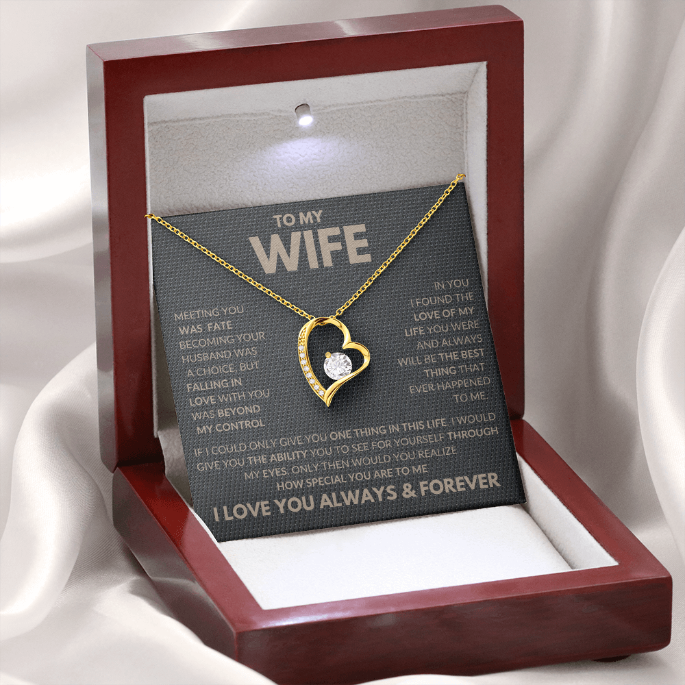 Falling In Love With You Forever Love Necklace To My Wife