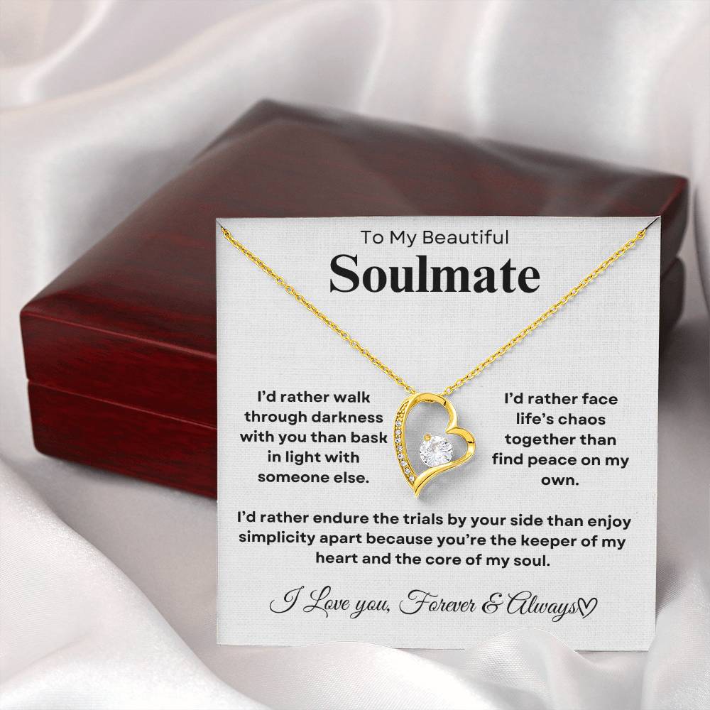 Forever Love Necklace To My Beautiful Soulmate