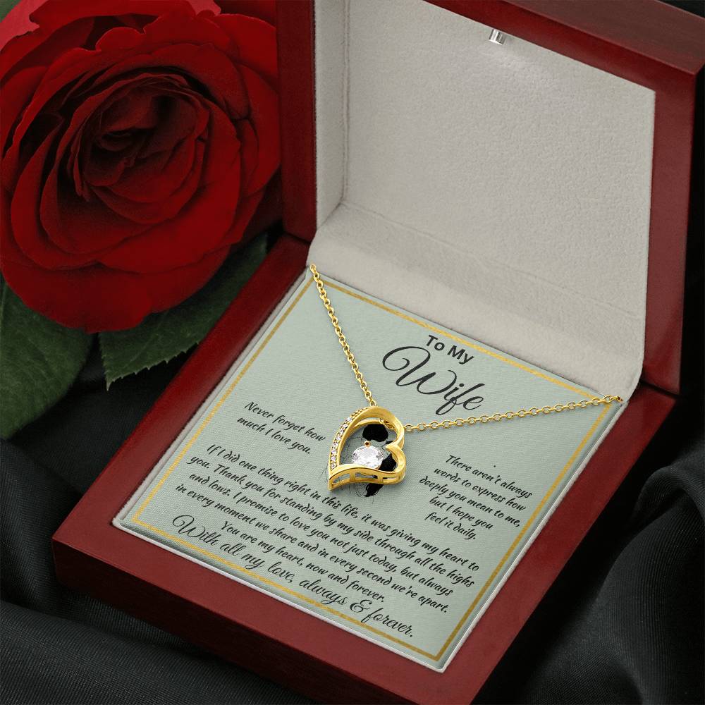 Forever Love Necklace To My Wife