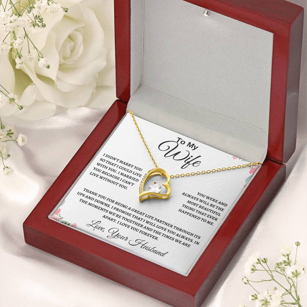 Forever Love Necklace Husband To My Wife