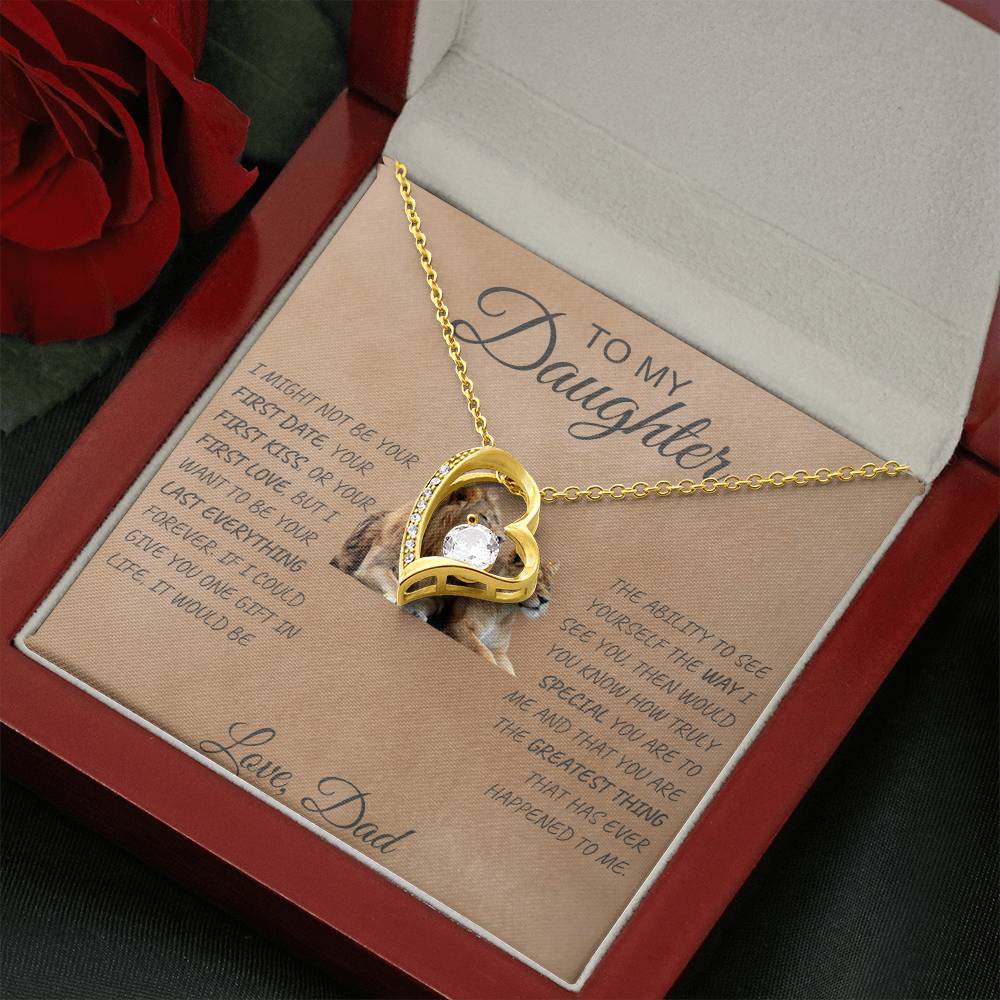 Forever Love Necklace Dad To My Daughter