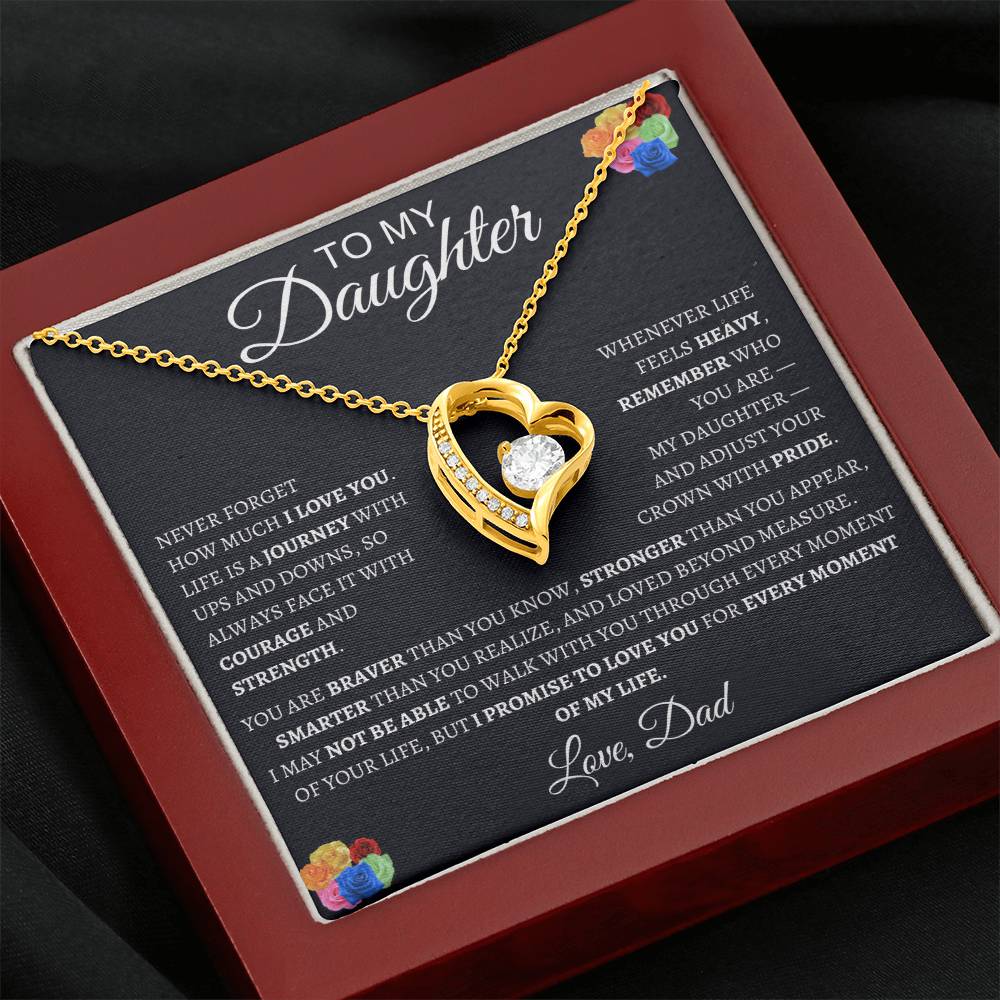 Forever Love Necklace Dad To My Daughter