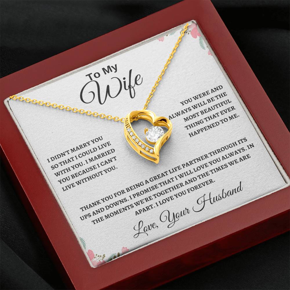 Forever Love Necklace Husband To My Wife