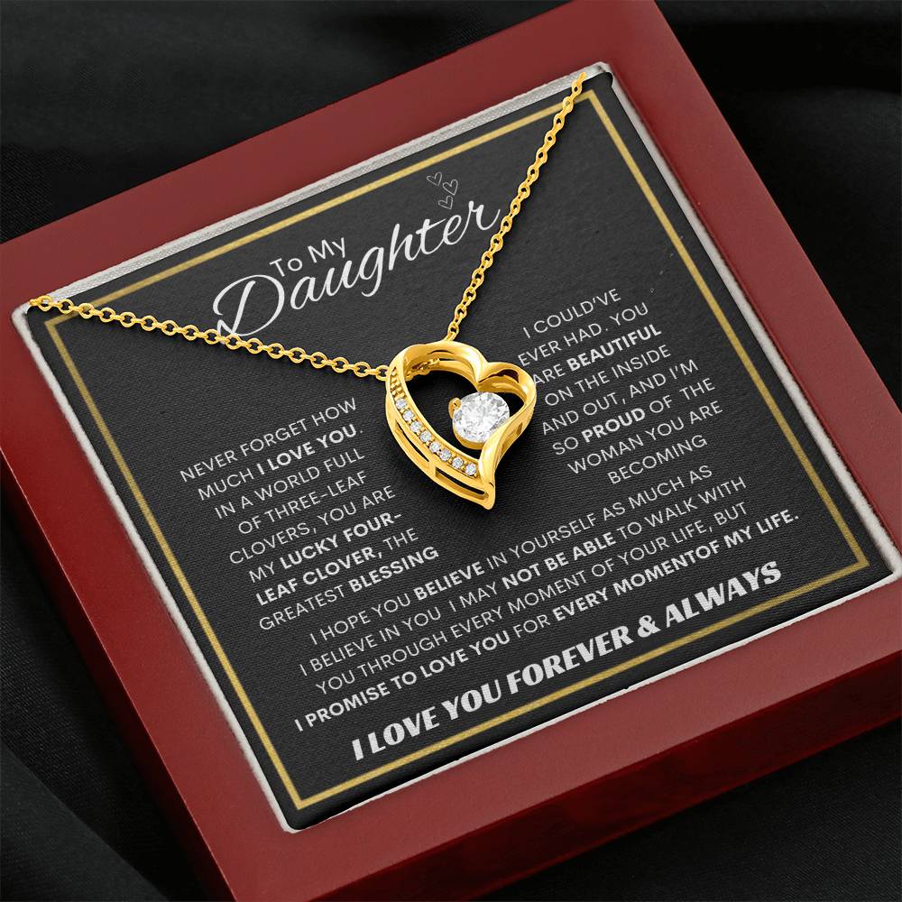 Forever Love Necklace Dad To My Daughter