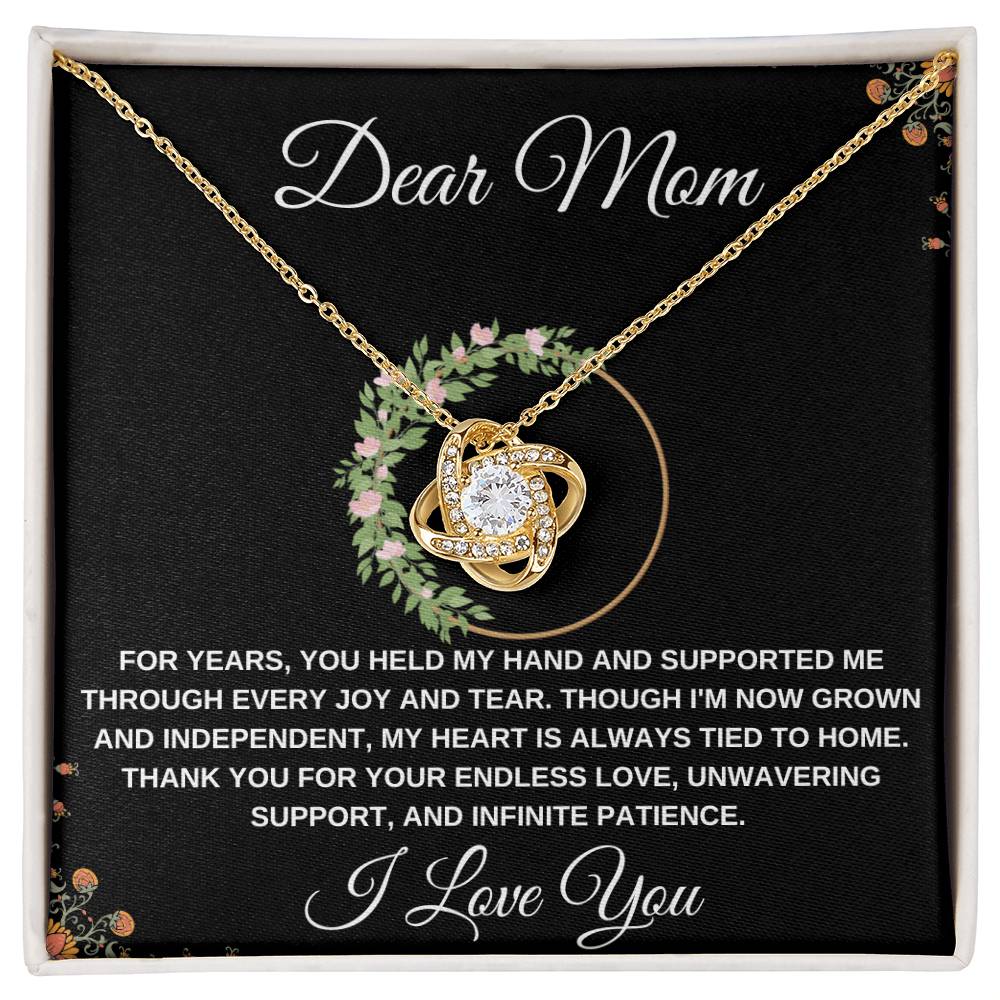 Love Knot Necklace Dear Mom