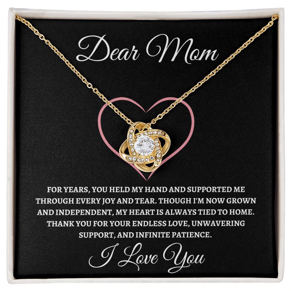 Love Knot Necklace Dear Mom