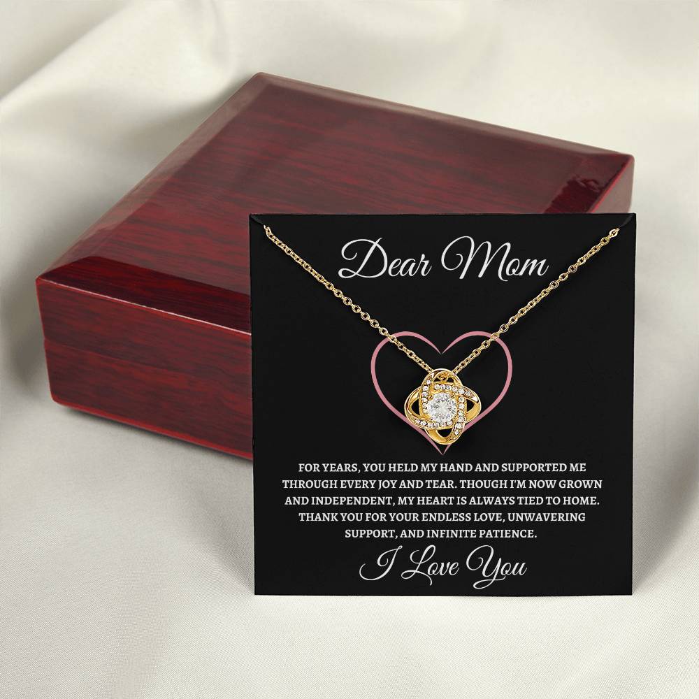 Love Knot Necklace Dear Mom