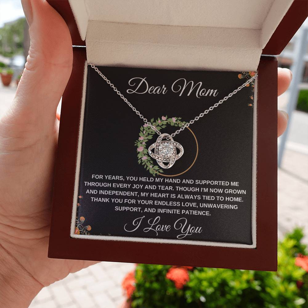 Love Knot Necklace Dear Mom
