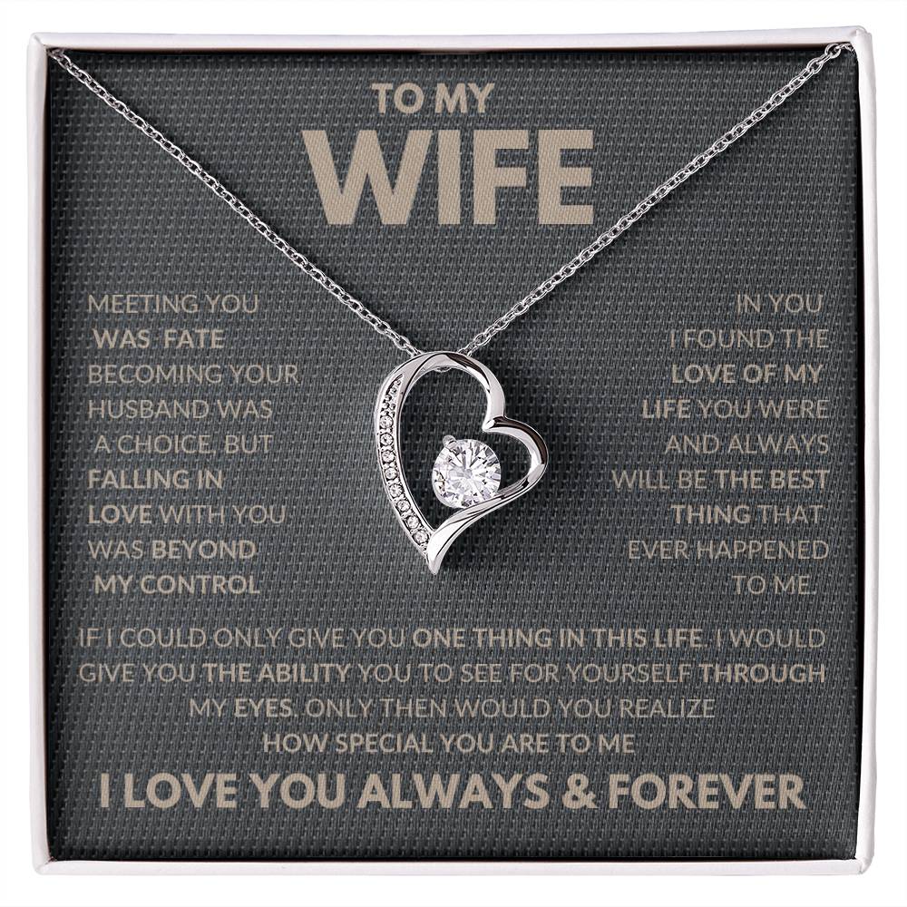 Falling In Love With You Forever Love Necklace To My Wife