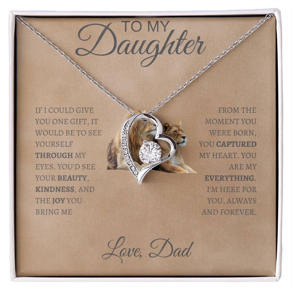 Forever Love Necklace Dad To My Daughter