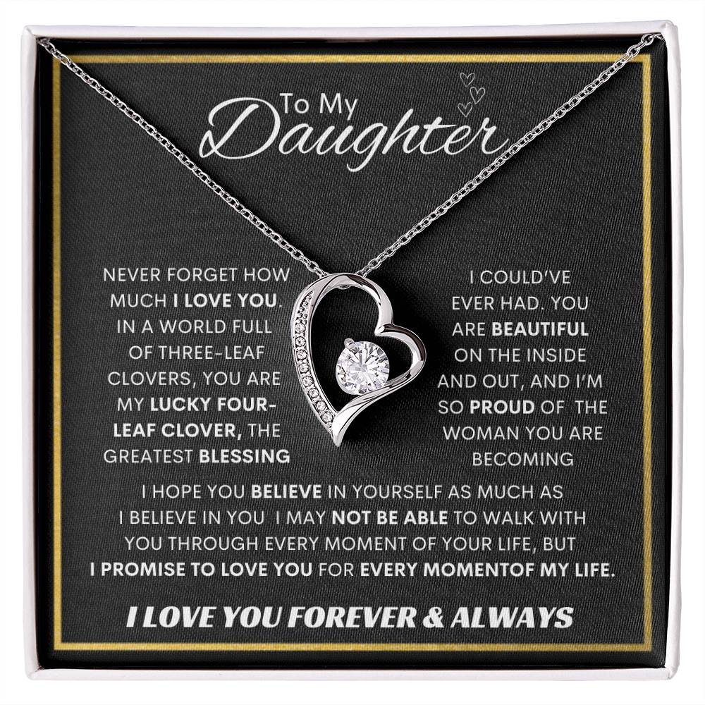 Forever Love Necklace Dad To My Daughter