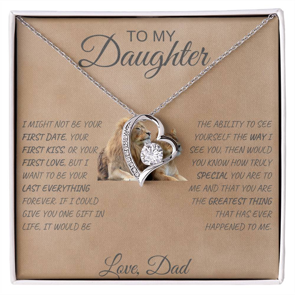 Forever Love Necklace Dad To My Daughter