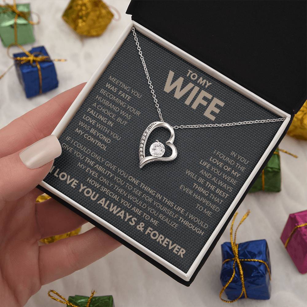 Falling In Love With You Forever Love Necklace To My Wife