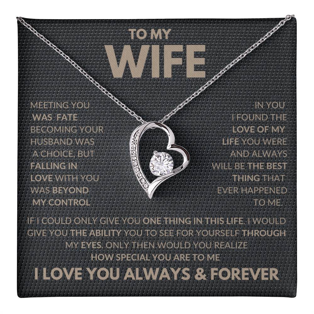Falling In Love With You Forever Love Necklace To My Wife