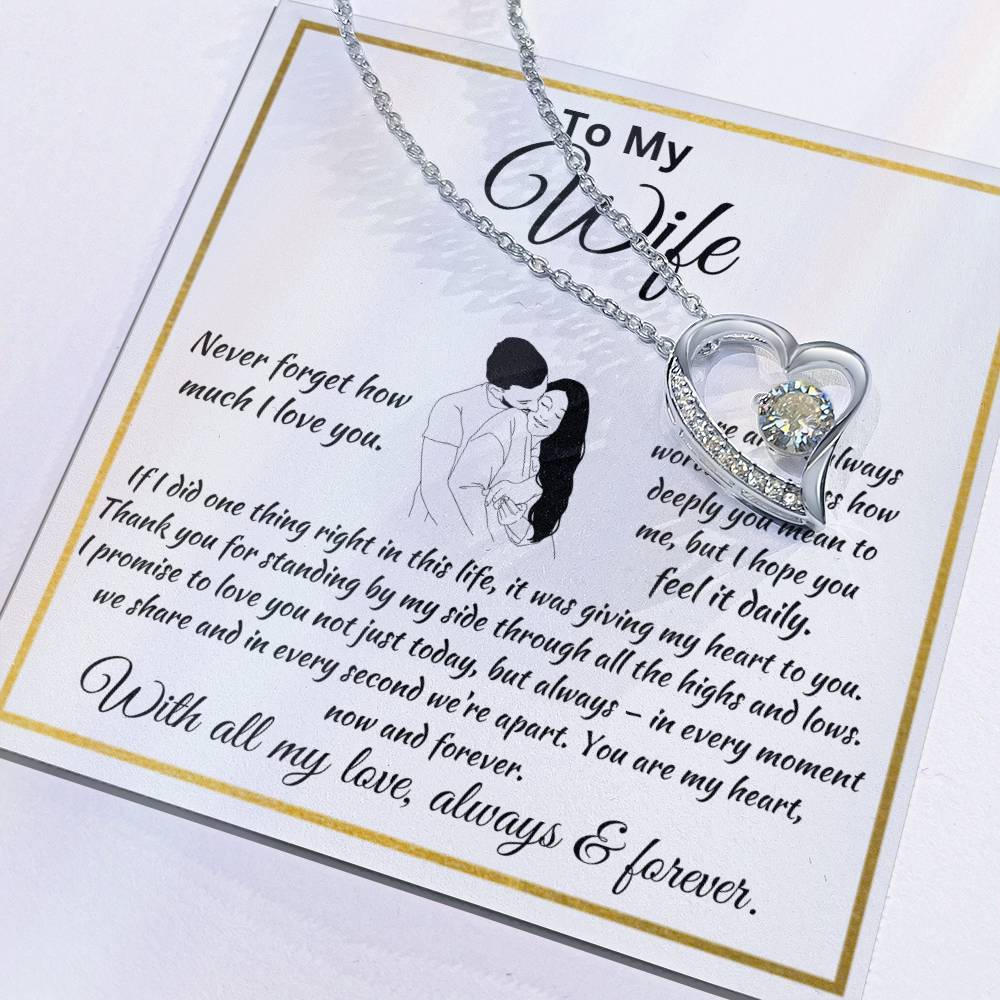 Forever Love Necklace Husband To My Wife