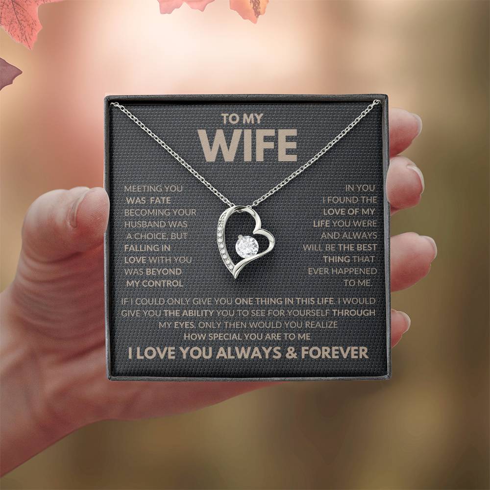 Falling In Love With You Forever Love Necklace To My Wife