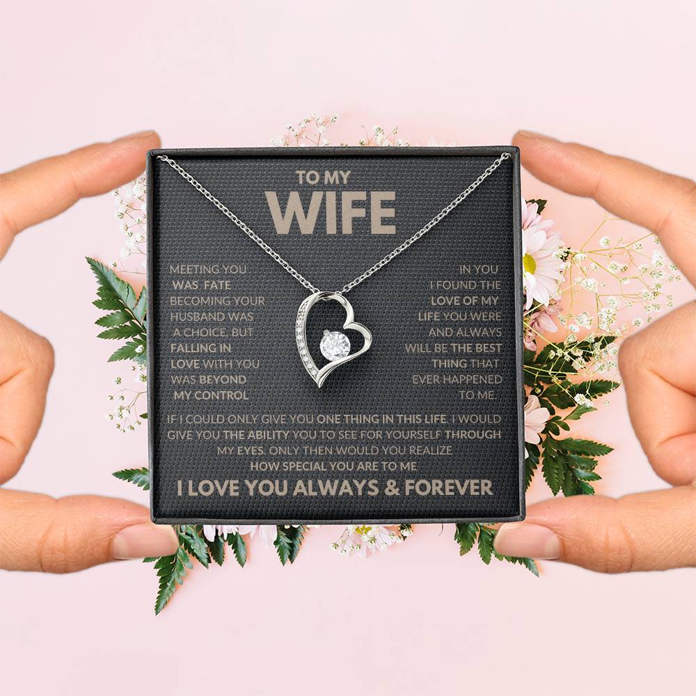 Falling In Love With You Forever Love Necklace To My Wife