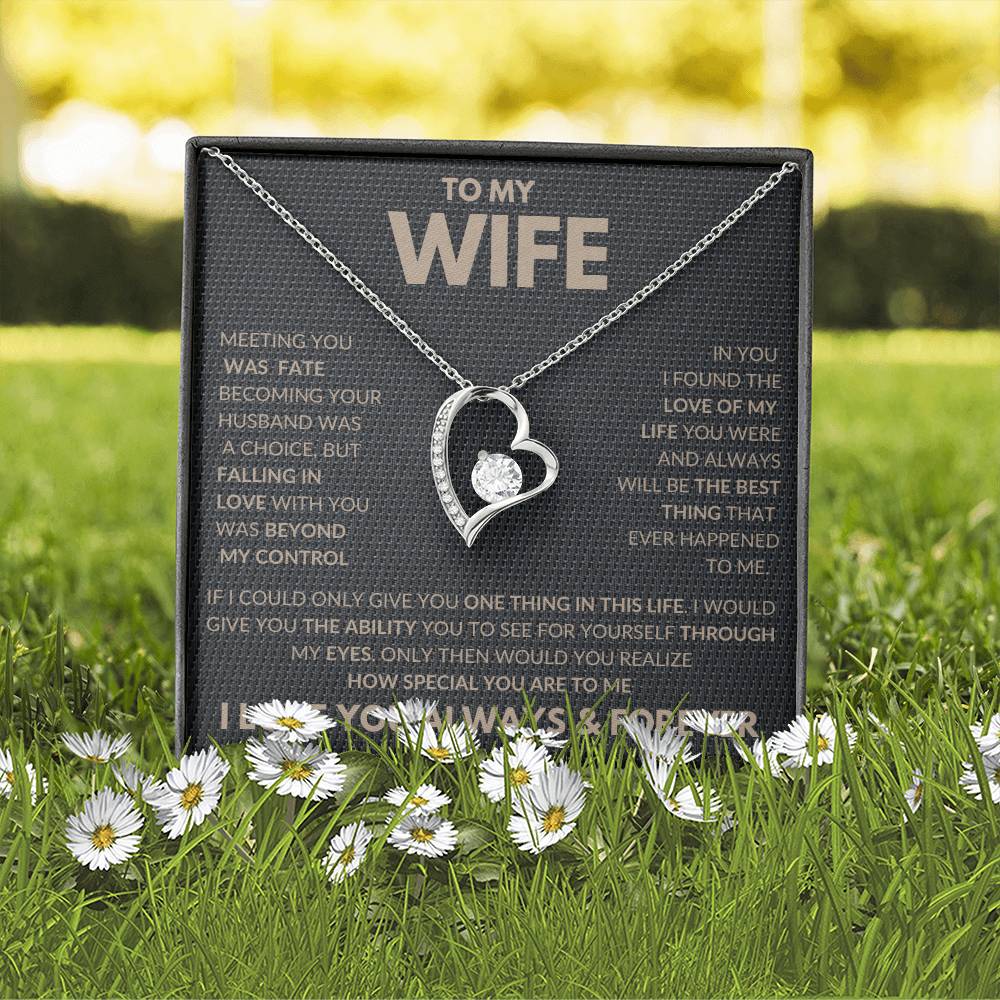Falling In Love With You Forever Love Necklace To My Wife