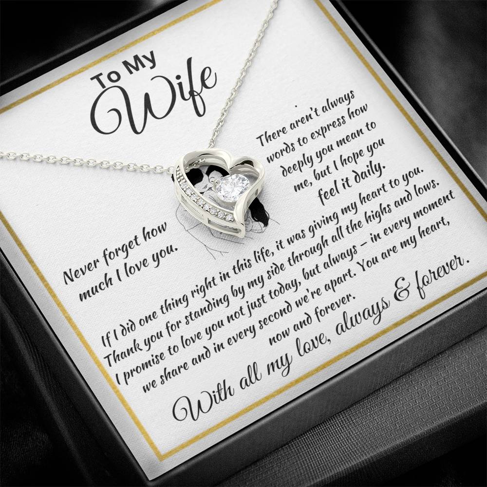 Forever Love Necklace Husband To My Wife
