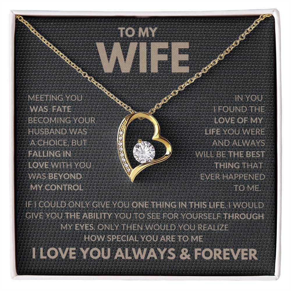 Falling In Love With You Forever Love Necklace To My Wife