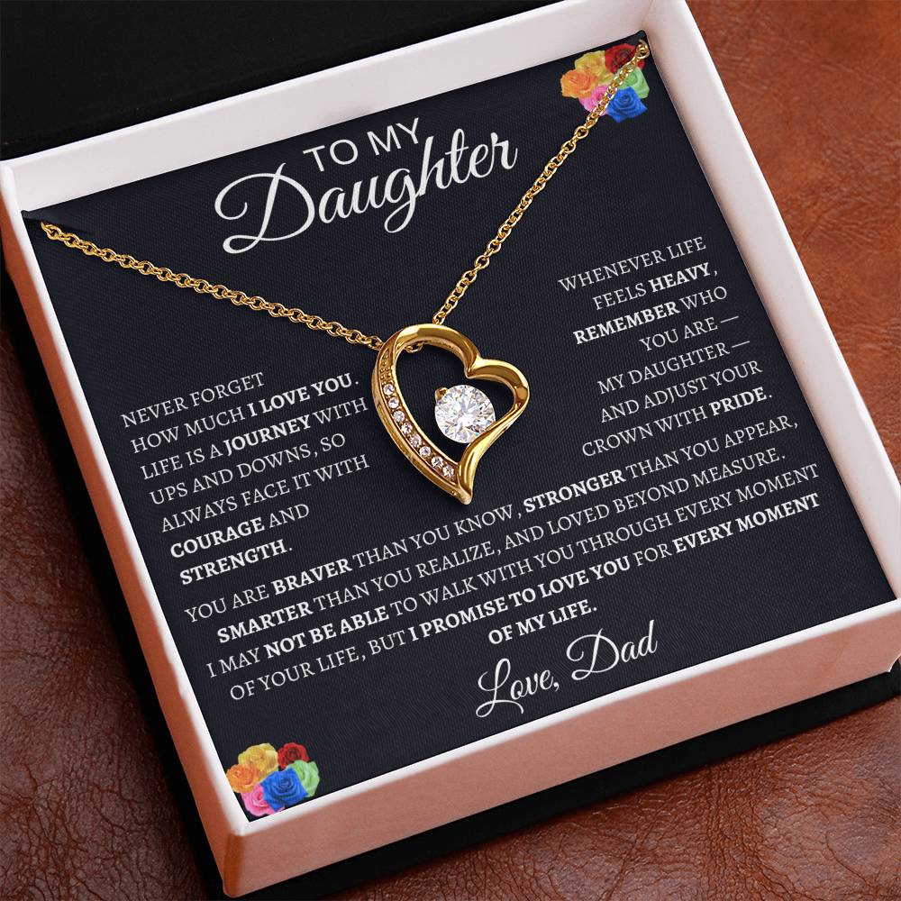 Forever Love Necklace Dad To My Daughter