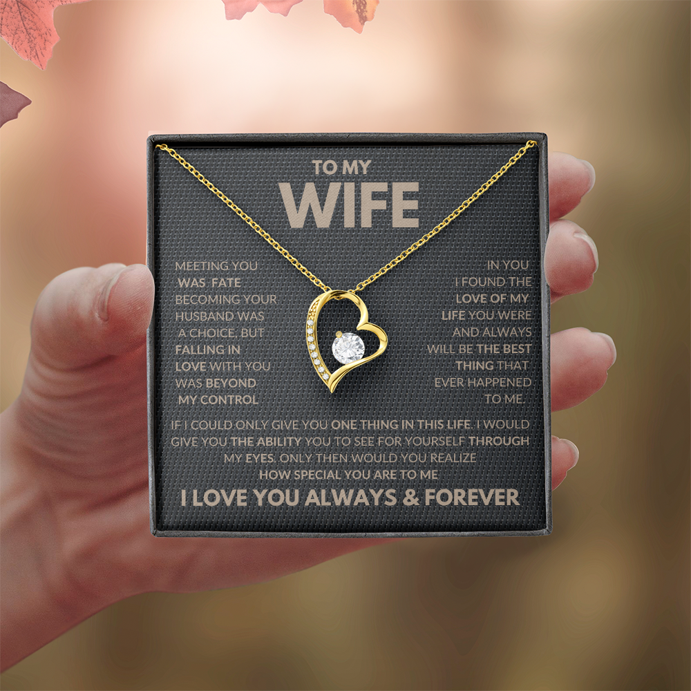 Falling In Love With You Forever Love Necklace To My Wife