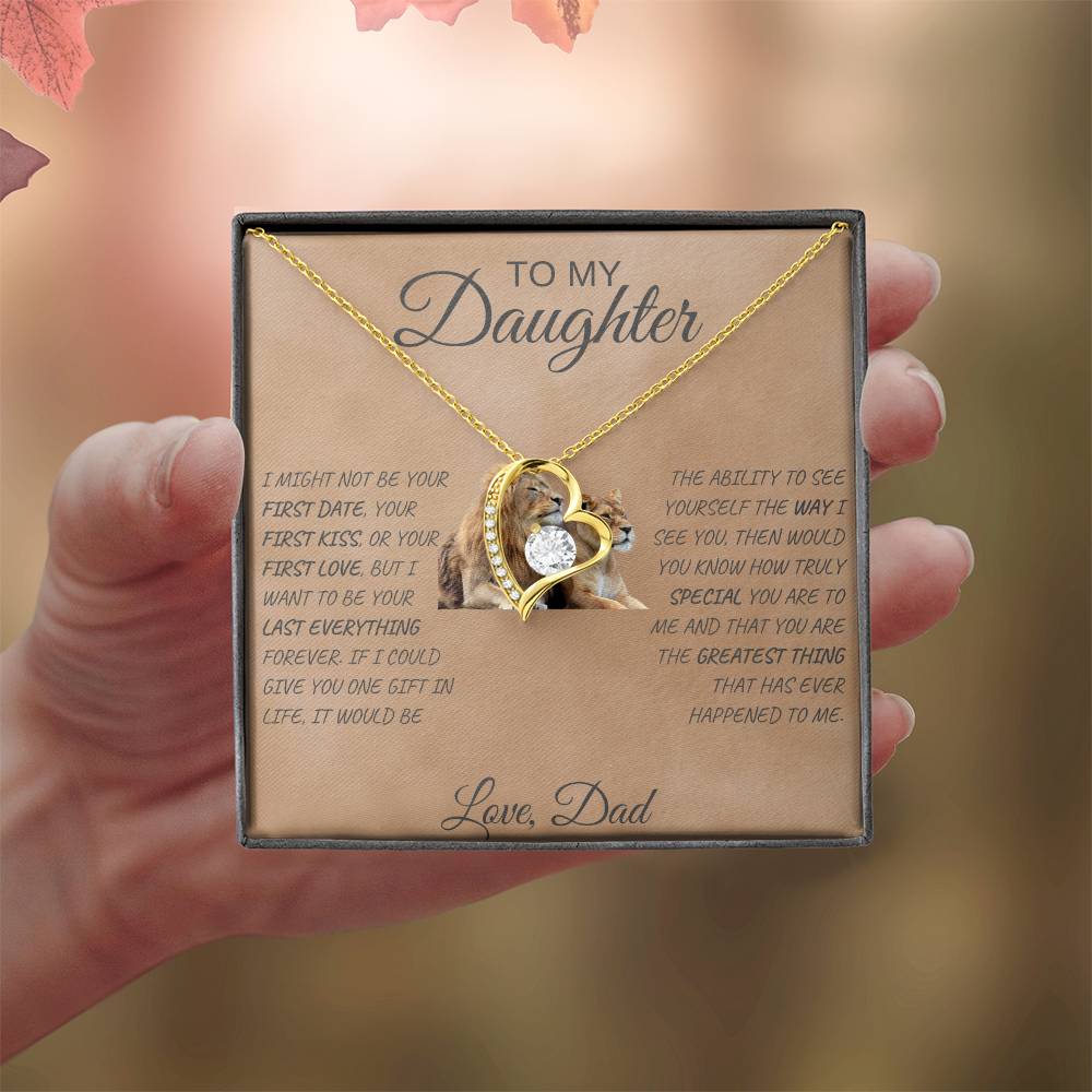 Forever Love Necklace Dad To My Daughter
