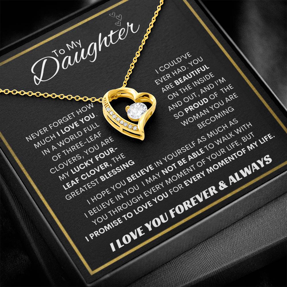 Forever Love Necklace Dad To My Daughter