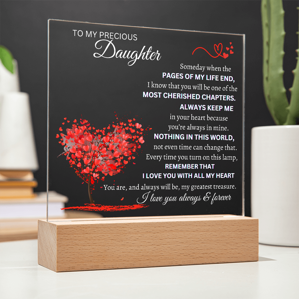 Someday When The Pages Of My Life End Square Plaque