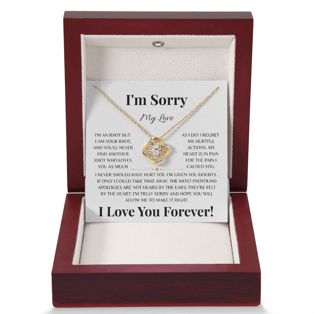 I'm Sorry My Love | Love Knot Necklace