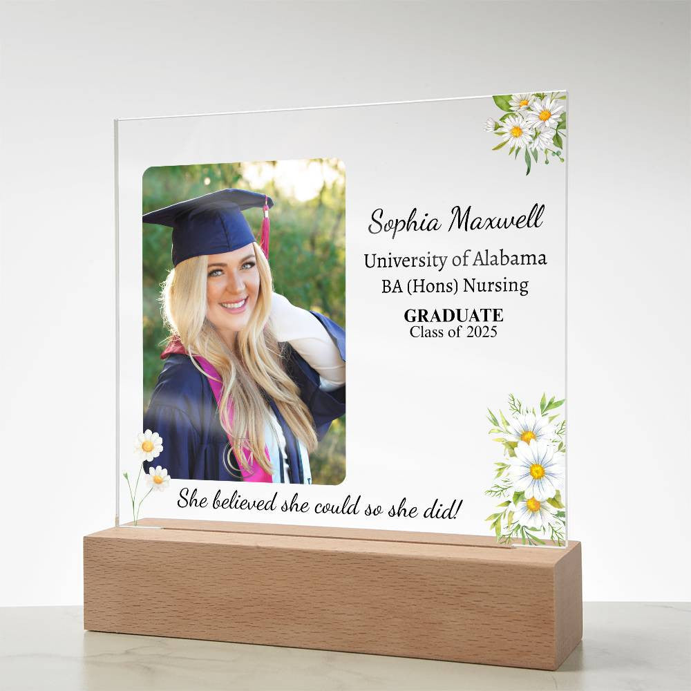 She Believed She Could So She Did Acrylic Plaque