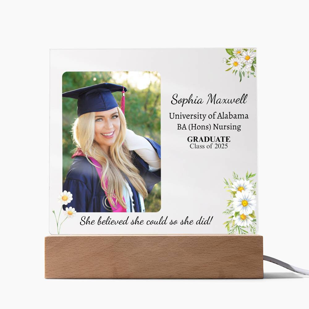 She Believed She Could So She Did Acrylic Plaque