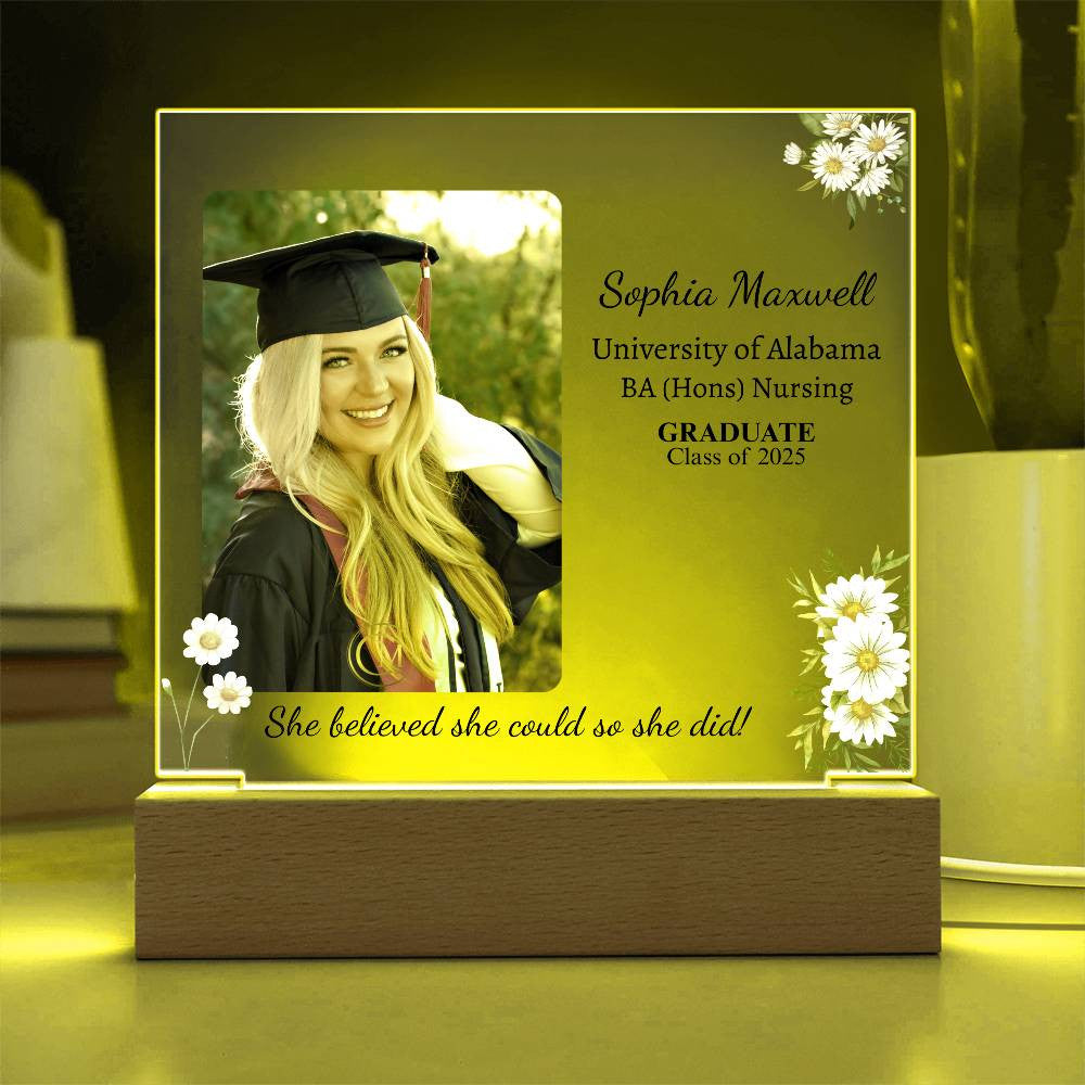 She Believed She Could So She Did Acrylic Plaque