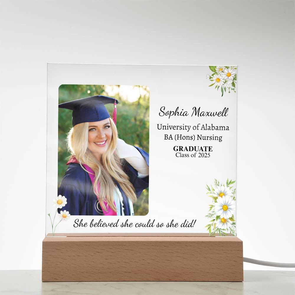 She Believed She Could So She Did Acrylic Plaque