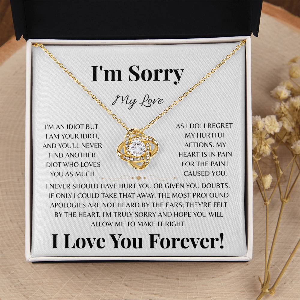 I'm Sorry My Love | Love Knot Necklace