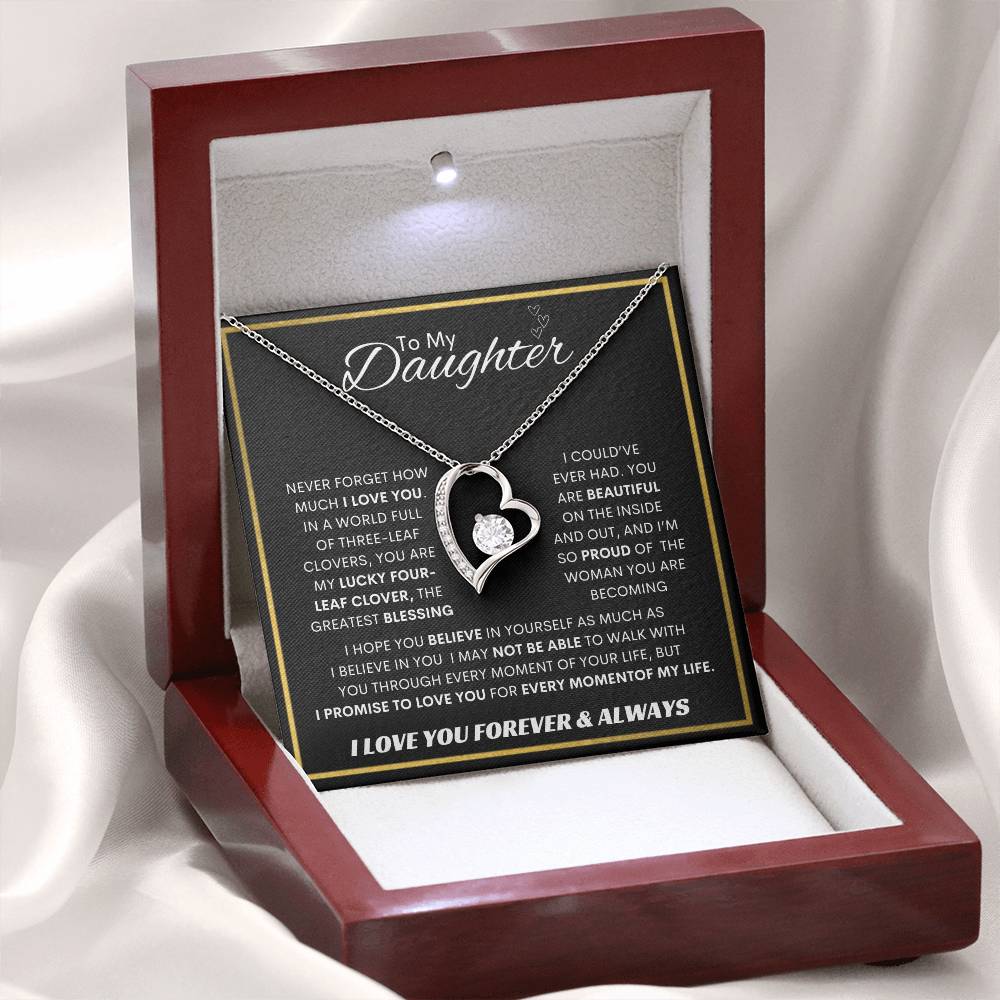 Forever Love  Necklace  Dad To My Daughter